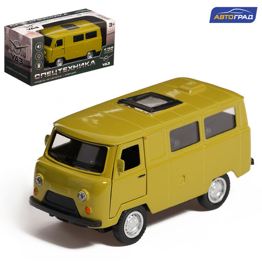 Машинка металлическая УАЗ 3962. Спецтехника, инерция, 1:32, световые и звуковые эффекты, цвет МИКС