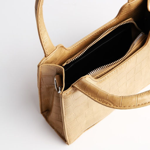 Сумка-тоут на молнии, цвет бежевый - Simaland фото 7