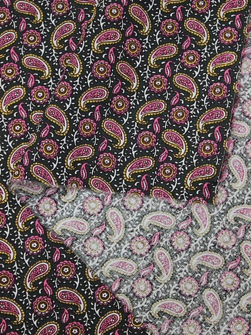 Импорт. хлопок Эмине цв.черно-зеленый, ш.1.5м, хлопок-100%, 110гр/м.кв - Купава фото 5