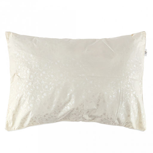 Наперник пуходержащий 60х40см "Травы, беж", тик смесовый 135г/м2 (хлопок 80%, полиэстер 20%), на молнии, упаковка ПП 22х30см, "Домашняя мода" (Россия)