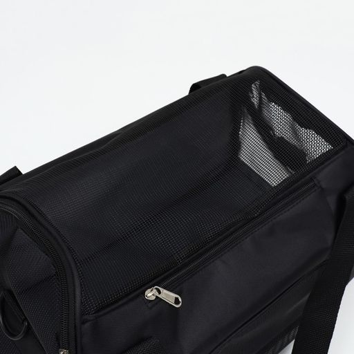 Сумка-переноска сетчатая, 48 х 26 х 31 см, черная - Пижон фото 11