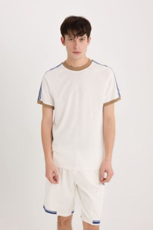 Regular Fit Bisiklet Yaka K?sa Kollu Pike Tisort