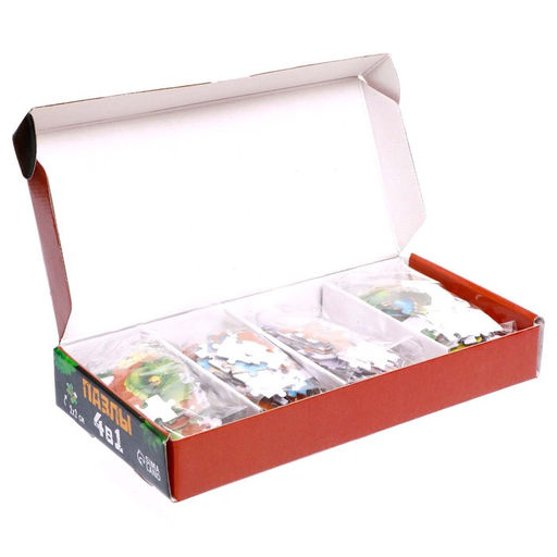 Набор с фигурными пазлами 4 в 1 Планета динозавров - Puzzle time фото 5