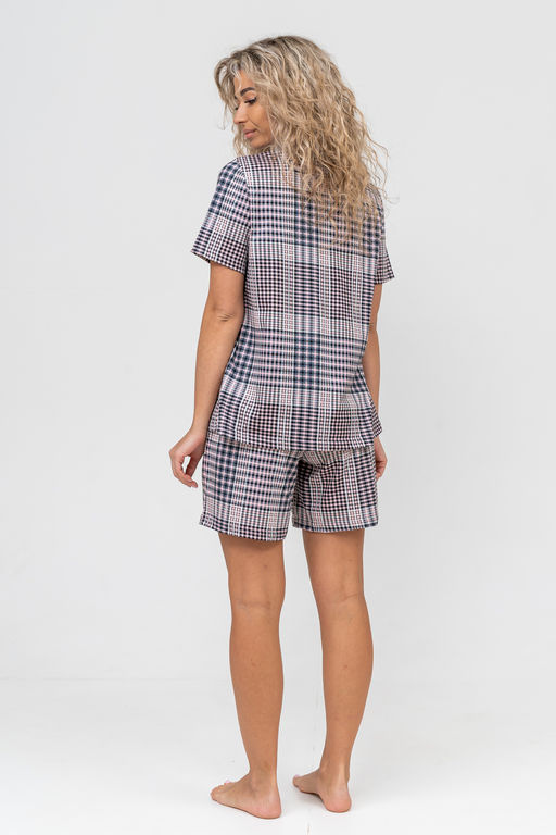 Костюм женский Натали из хлопка в клетку  фото 30