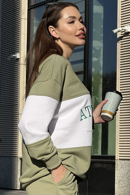 Свитшот GO F4062/26-02.170-176 фисташка