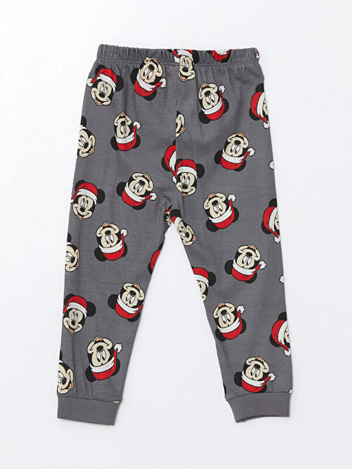 Beli Lastikli Mickey Mouse Bask?l? Erkek Bebek Pijama Alt - Waikiki фото 2