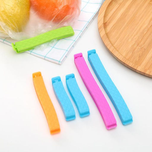 Зажимы для пакетов Доляна, 14/11/7 см, 6 шт, цвет МИКС фото 3