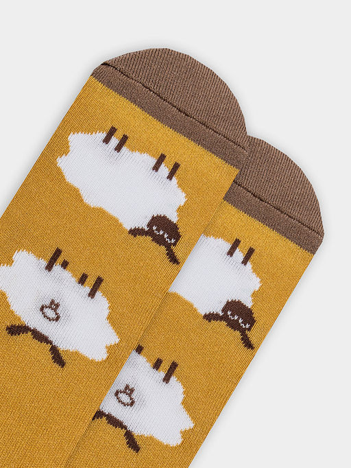 Цена за 5 пар! Теплые Носки детские с плюшевым следом и рисунком в виде барашков - Mark formelle фото 4