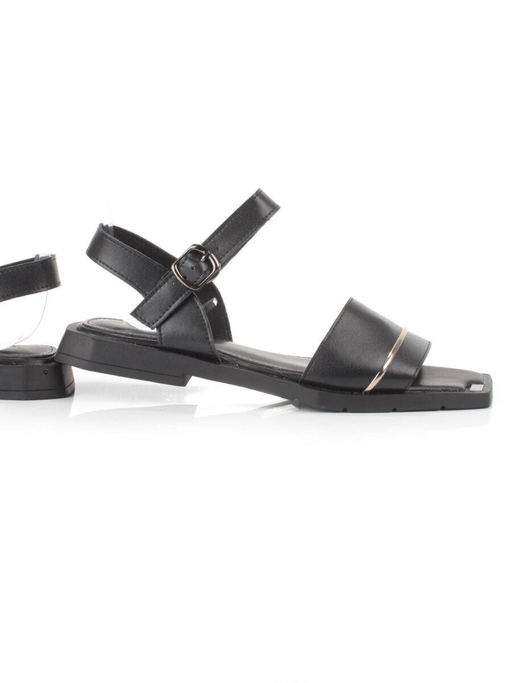 08-PEY183-3 BLACK Босоножки женские (натуральная кожа)