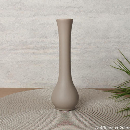 Ваза / 48024E /уп 2/48/ серая - Галеонтрейд фото 3