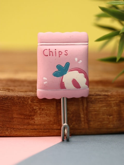 Крючок на липучке Chips, pink