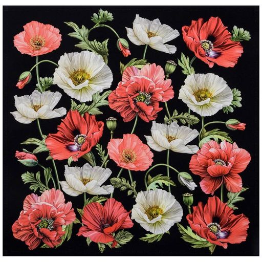 НАБОР САЛФЕТОК ИЗ 2-Х ШТ МАКИ,40Х40СМ,ЧЕРНЫЙ+ЗЕЛЁНЫЙ, 100 - Lefard фото 4