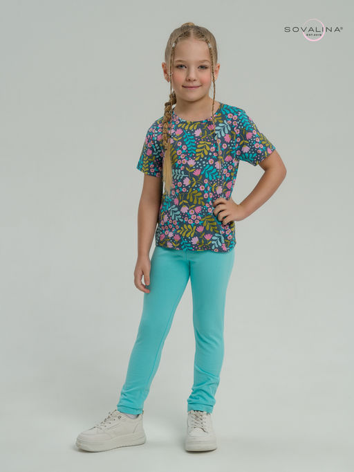 Костюм Мун розовые колокольчики-мятный - Sovalina фото 2