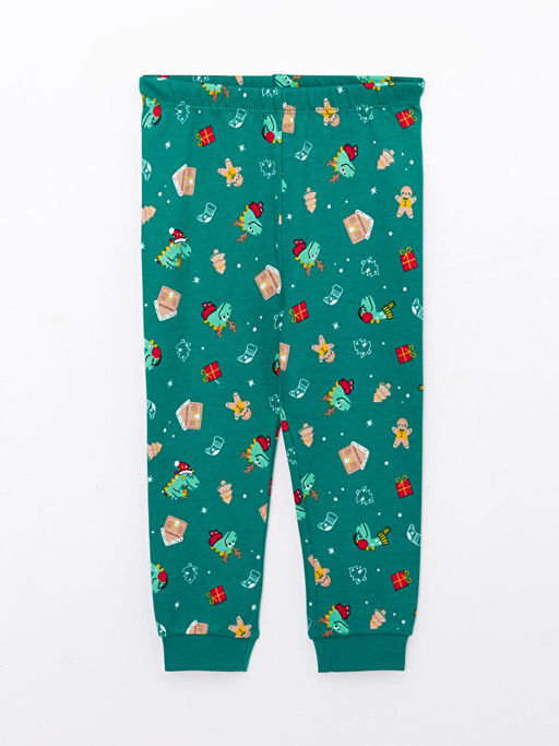 Beli Lastikli Y?lba?? Temal? Erkek Bebek Pijama Alt 2li - Waikiki фото 2