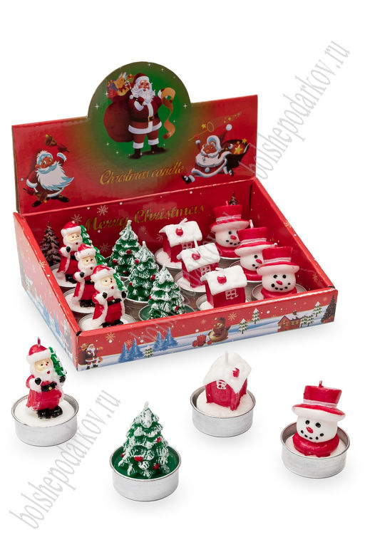 Свечи парафиновые 3,5*6 см Ассорти (12 шт) SF-7794, №12