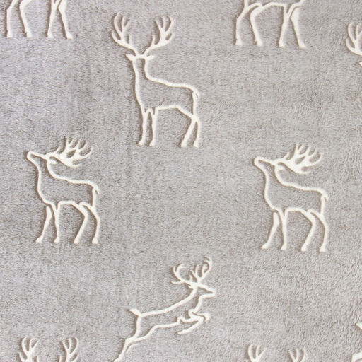 Плед светящийся в темноте «Этель. Олени», 200×220 см, корал-флис 220 г/м²