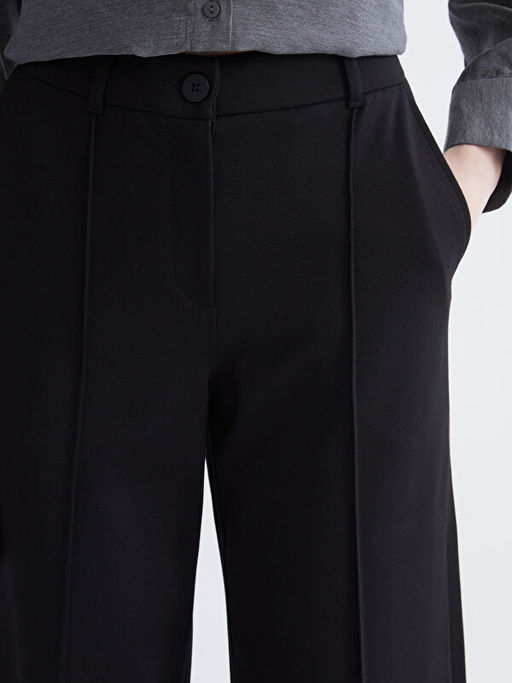 Standart Fit Geni? Pa?a Kad?n Pantolon