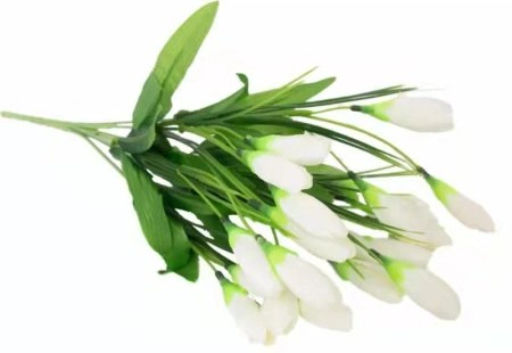 Цветок искусственный Подснежник 37 см / W1040 /уп 2/400/1200/белый - Галеонтрейд фото 2