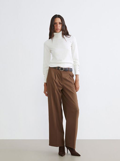 Bal?k?? Yaka Kad?n Triko Kazak