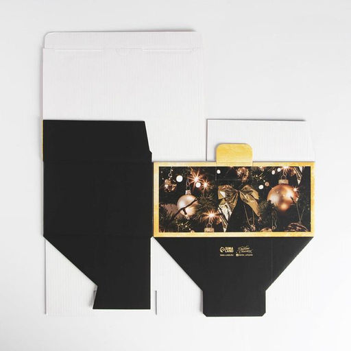 Коробка подарочная новогодняя складная «Present», 22 х 15 х 10 см, Новый год