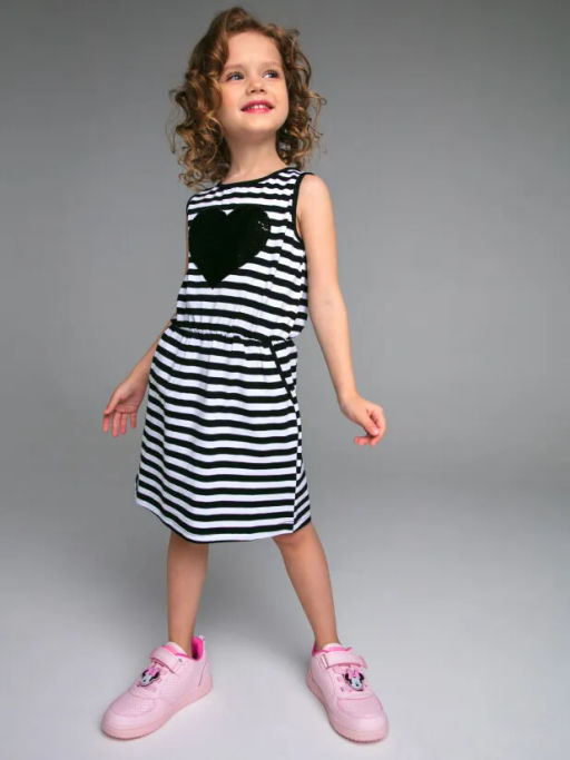 PlayToday / Платье трикотажное для девочек  фото 4