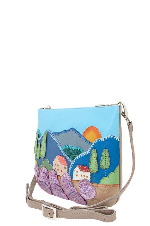 Сумка с аппликацией ДС-261-216 капучино - Protege фото 3