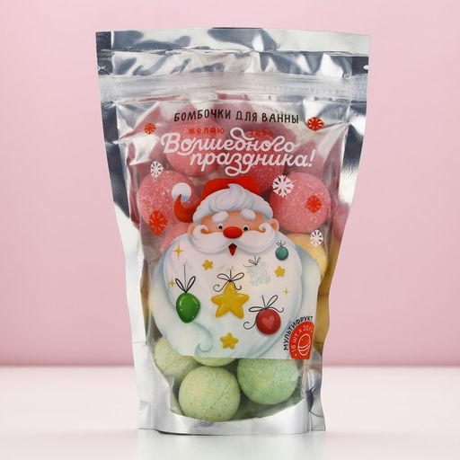 Набор Волшебного праздника, бомбочки для ванны,18 шт по 20 гр,аромат мультифрукт - Чистое счастье фото 5