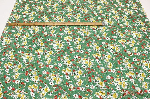 Плательная вискоза Июльские краски цв.темно-зеленый, ш.1.46м, вискоза-100%, 145гр/м.кв - Купава фото 4