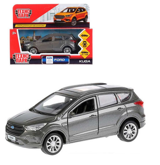 Технопарк. Модель "Ford Kuga" 12 см, металл, двери, багаж, инерц, серый, кор. арт.KUGA-GY