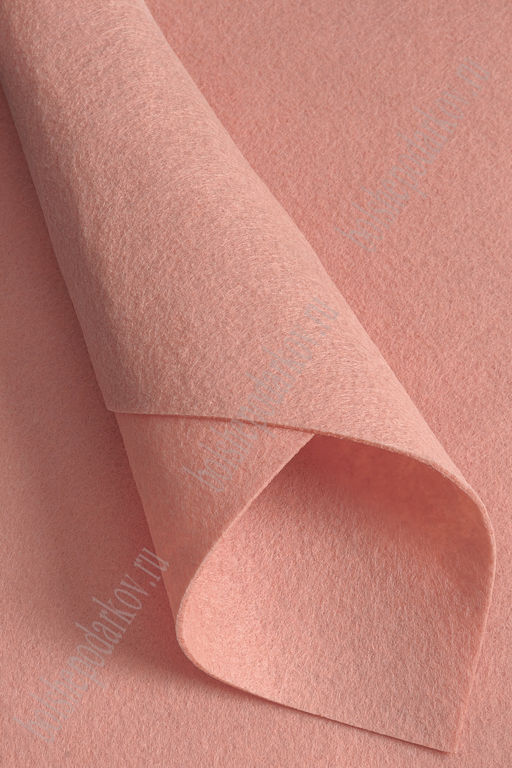 Фетр жесткий 2 мм (10 листов) SF-1944, розовый персик №092