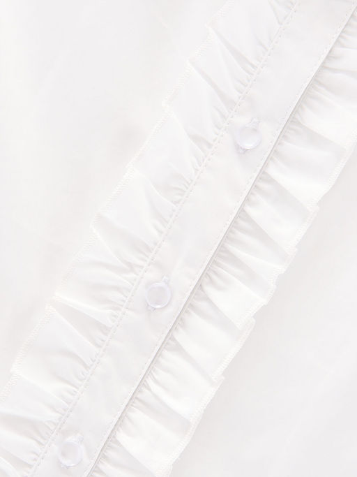 Рубашка для девочки в школу белая UD 7660 белый - Mini maxi фото 4