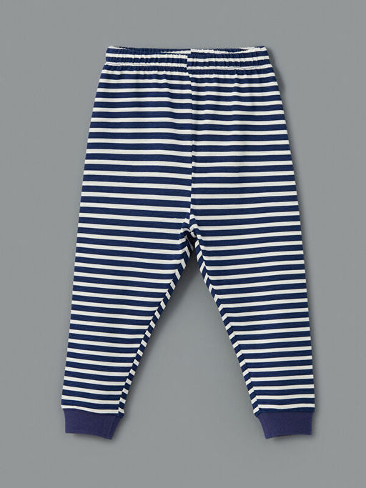 Bisiklet Yaka Bask?l? Erkek Bebek Pijama Tak?m?