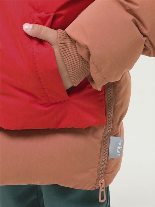 PELICAN, куртка для мальчиков, Красный