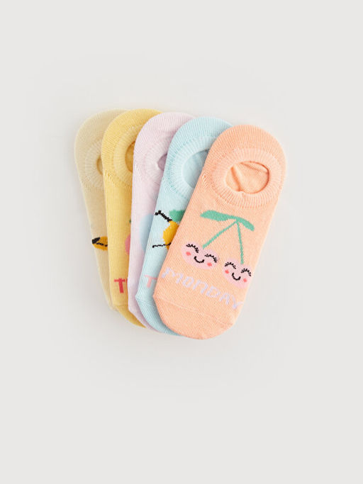 Desenli K?z ?ocuk Patik ?orap 5li - Waikiki фото 2