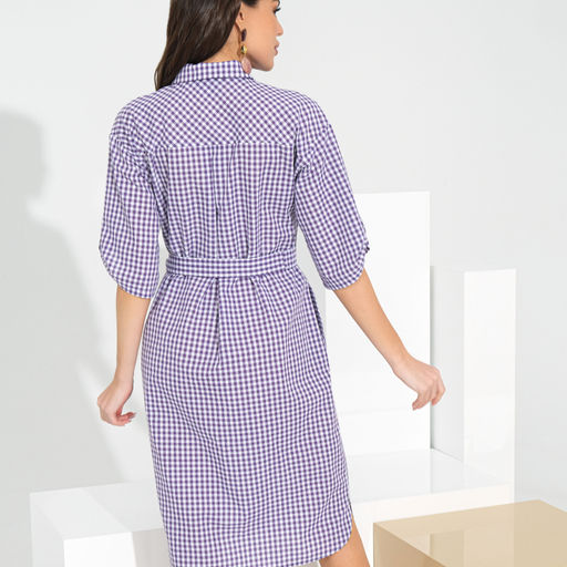 Платье Серьезный аргумент (violet, с поясом) - Charutti фото 5