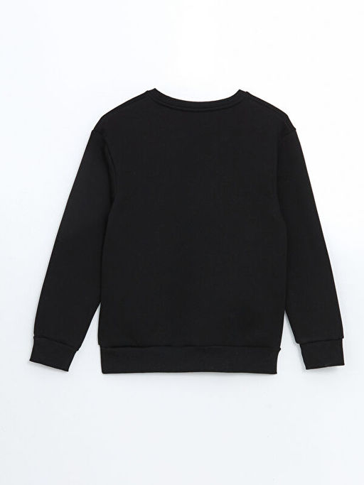 Bisiklet Yaka Bask?l? Erkek ?ocuk Sweatshirt - Waikiki фото 2