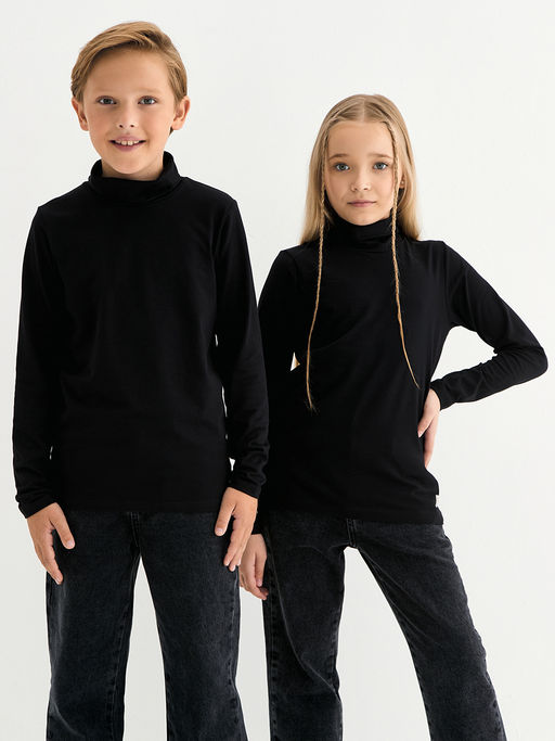 Черная водолазка для мальчика - Kogankids фото 16