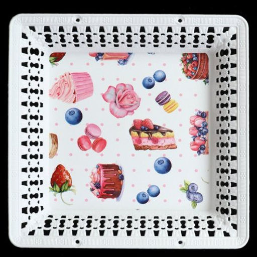 Поднос квадратный 26х3,5 см / JCA508 /уп 60/ - Галеонтрейд фото 3