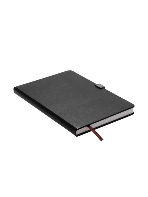 Ежедневник недатированный А5, 80 листов, обложка ПВХ, с хлястиком, чёрный