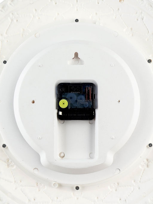 Часы настенные классические Полевые цветы, бесшумные, плавный ход, d=38 см, золотистые, от батарейки 1?АА