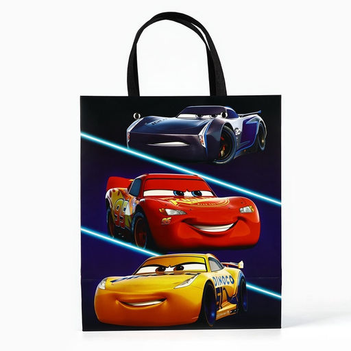 Пакет подарочный ламинированный с тиснением Чемпиону, Тачки, 23х27х11,5 см - Дарите счастье фото 4