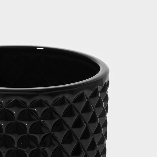 Сахарница Доляна «Малифисента», 280 мл, 8.5×14 см, стекло, чёрная