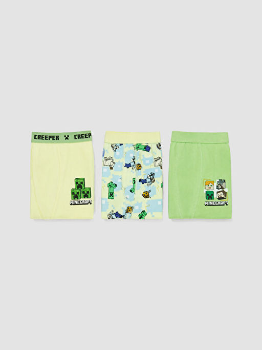 Erkek ?ocuk Minecraft Bask?l? Boxer 3l?