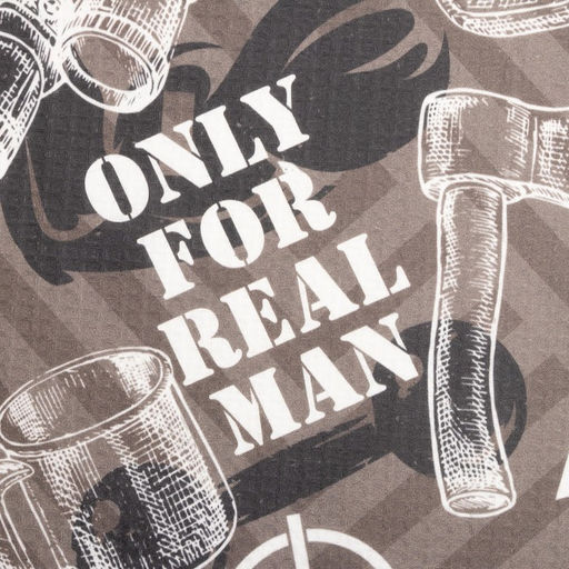 Полотенце Only for real man 70х146 см, 100% хлопок 160гр/м2 - Этель фото 3
