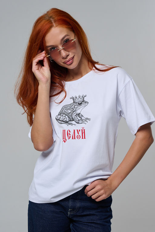 8580 футболка оверсайз женская - Натали фото 5