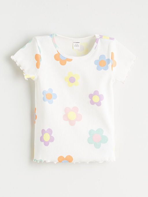 ?i?ek Bask?l? K?z ?ocuk Ti??rt