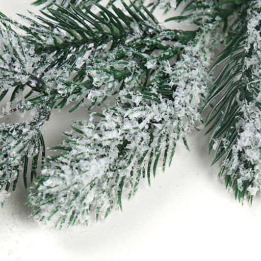 Гирлянда из елочных веток искусственная 180 см / SDTT8006 /уп 100/снег - Галеонтрейд фото 4