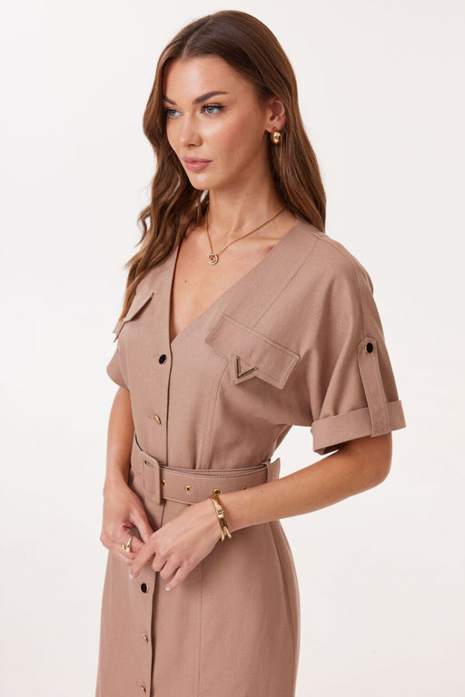 Платье LYUSHe 4129 коричневый