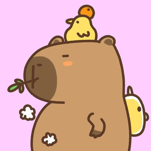 Картина по номерам на подрамнике Draw Me! Capybara and ducks, (20*20 см)