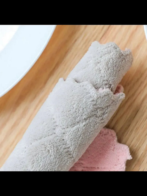 Салфетки для уборки 25x25 см, 3 шт: микрофибра, разноцветный - Фабрика снов фото 3